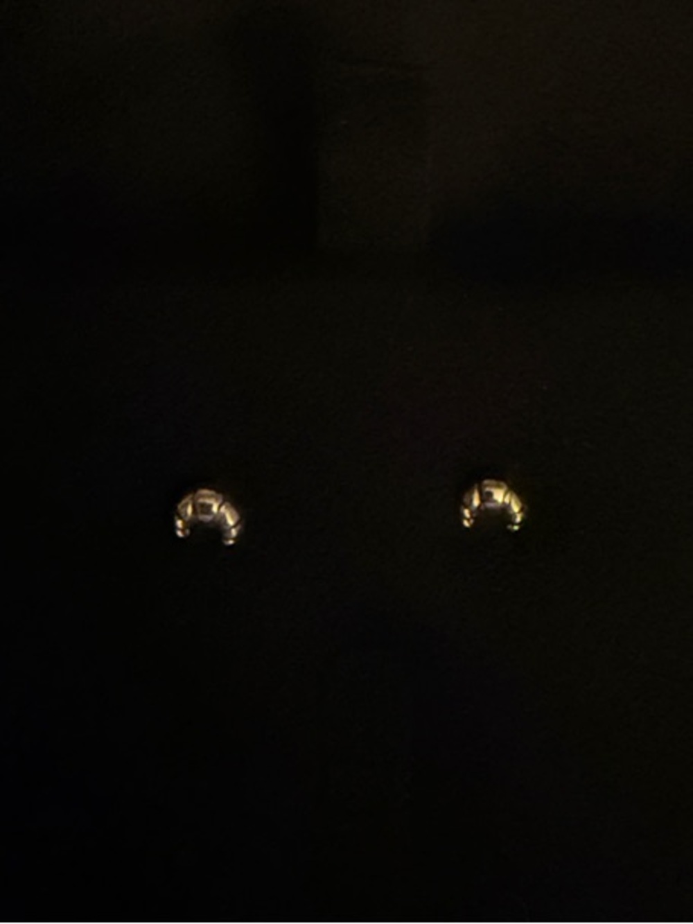 Alison Lou 14K Gold Mini Croissant Studs